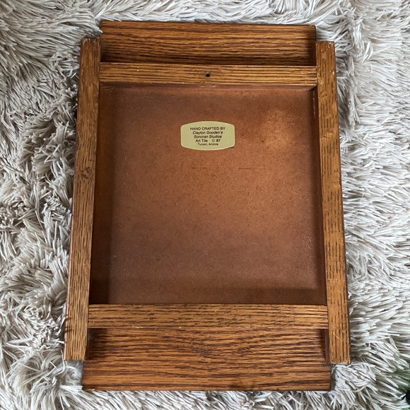 VINTAGE CLAYTON GOODEN SONORAN STUDIOS WALK ART TILE TRIVET 1987 TUSCON AZ EUC - Picture 11 of 15